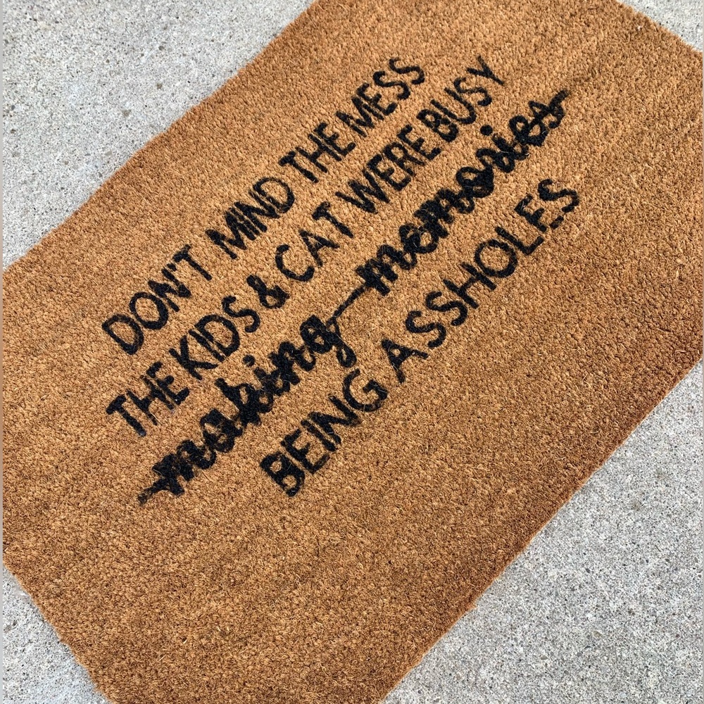 NWOT Funny Door Mat